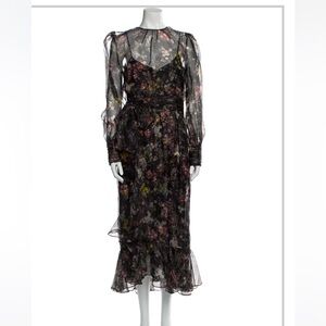 Cinq a Sept- Silk Long Dress- Floral